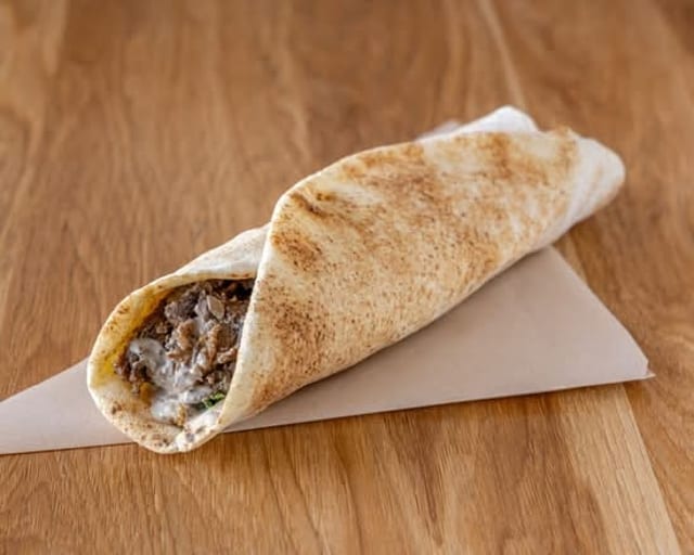 Beef Shawarma Wrap.